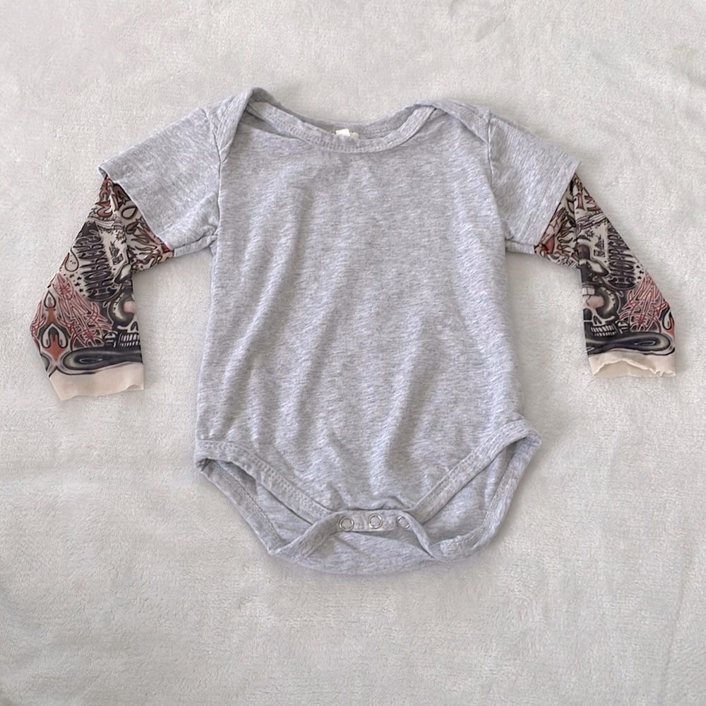 Tatoo Sleeved Onesie